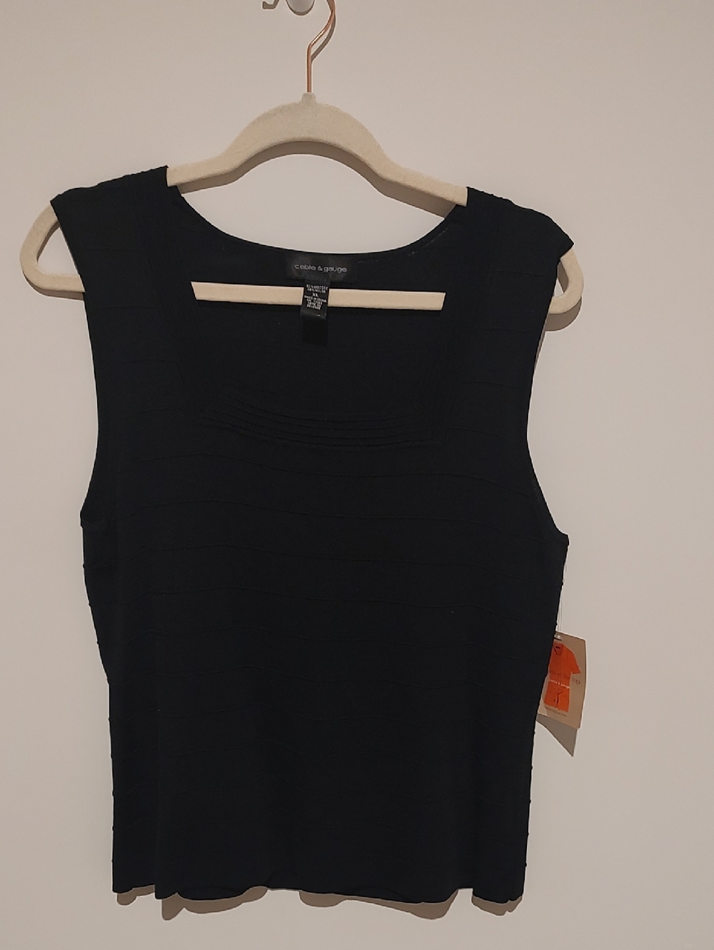 Simple Black Ribbed Knit Tank Preppy Gothic Dark Academia Resort Staple Piece